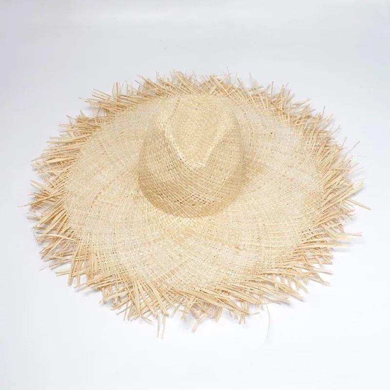 Large Straw Sun Hat for Women - 02 On sale