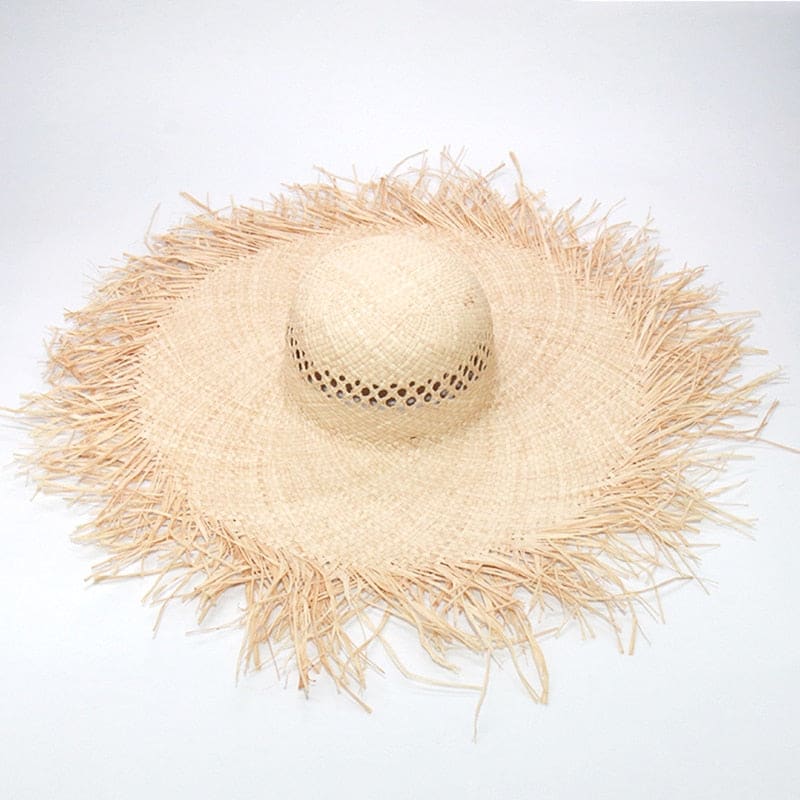 Large Straw Sun Hat for Women - 04 On sale