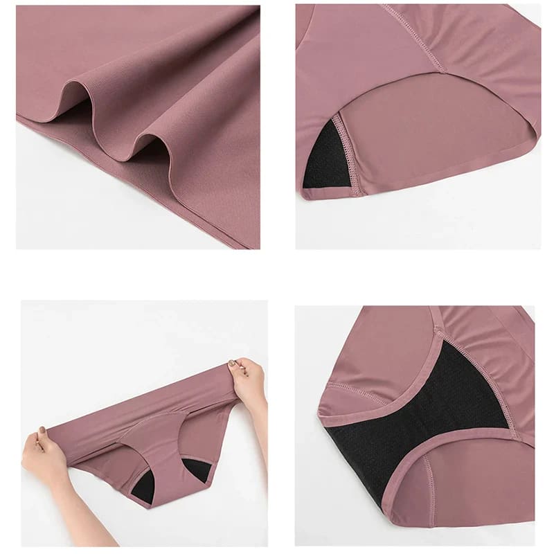 Sunnybikinis Seamless Ice Silk Leak Proof Underwear - On sale