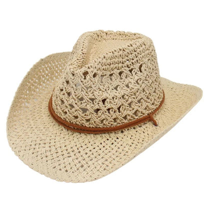 Sunnybikinis Western Cowboy Sun Hat - Beige / One Size On sale